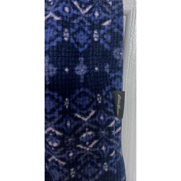 Eddie Bauer Ladies 2 Piece Pajama Bottom Set Pant and Shorts Medium Blue White - Picture 4 of 8